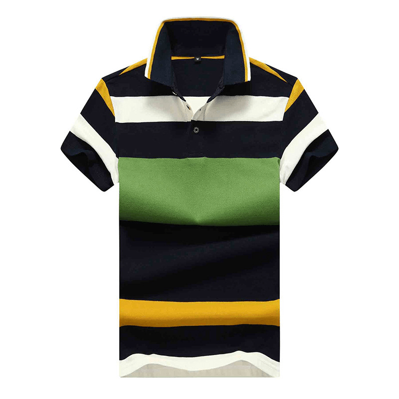 Men'S Cotton Polo Shirt Short Sleeve T-Shirt - MRSLM