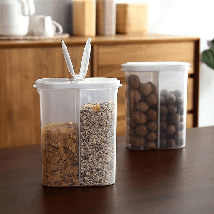 1Pcs Food Storage Pot Box 2.6L Refrigerator Plastic Transparent Sealed Crisper Cereal Jar Grain Kitchen Storage Container - MRSLM