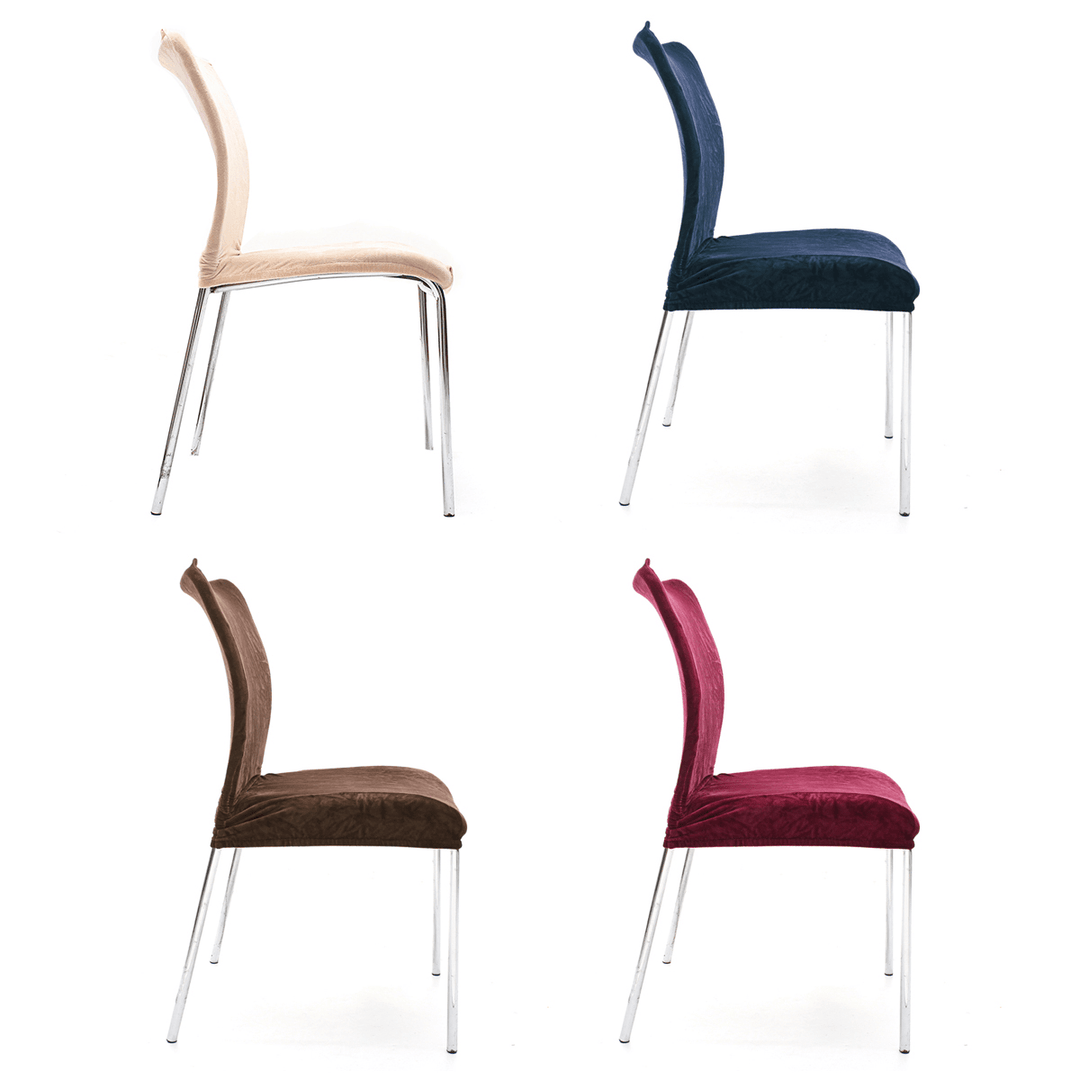 2Pcs/1Set Chair Seat Covers Farley Short Plush Universal Elastic Stretch Washable - MRSLM