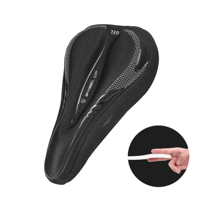 WHEEL up Shockproof Bicycle Silicone Saddle Cover Breathable Soft MTB Road Bike Seat Silica Gel Pads Cycling Accessories - MRSLM