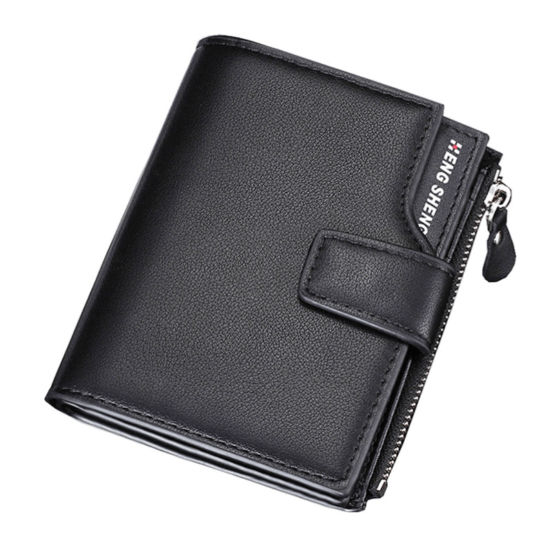 Hengsheng Men'S Multifunction Trifold Wallet Men PU Leather ID Credit Card Holder Coin Pocket - MRSLM