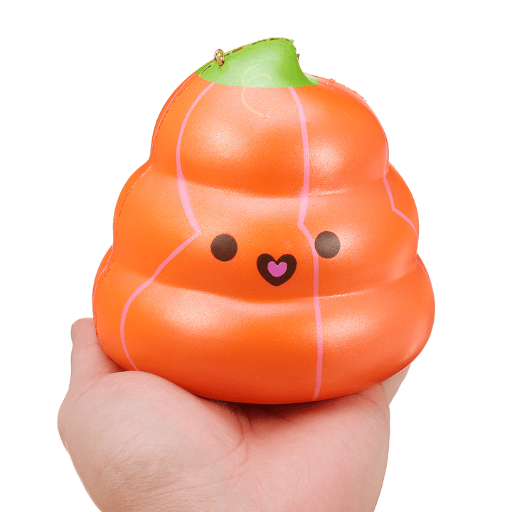 Puni Maru 14Cm Squishy Pumpkin Poop Super Slow Rising Toy Tag Gift - MRSLM