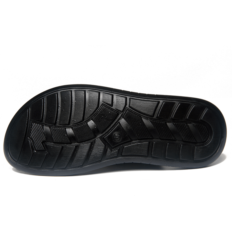 Men Microfiber Breathable Soft Sole Two-Ways Non Slip Clip Toe Casual Beach Sandals - MRSLM