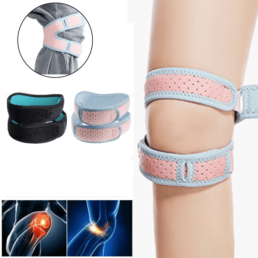 1 Pc Knee Support Adjustable Breathable anti Bump Pain Relief Knee Wrap Sleeve Pad Leg Protector Outdoor Fitness Sport - MRSLM