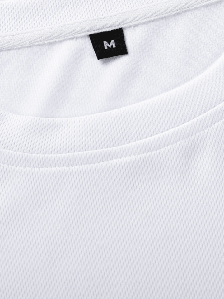 Men Print Mesh Short Sleeve Elasticated Waist Shorts Home Sport Breathable Sleepwear Two Pieces - MRSLM