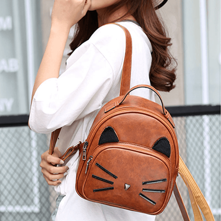 Women Crossbody Bag Cat Pattern Handbag Crossbody Bag Backpack for Date Outdoor - MRSLM