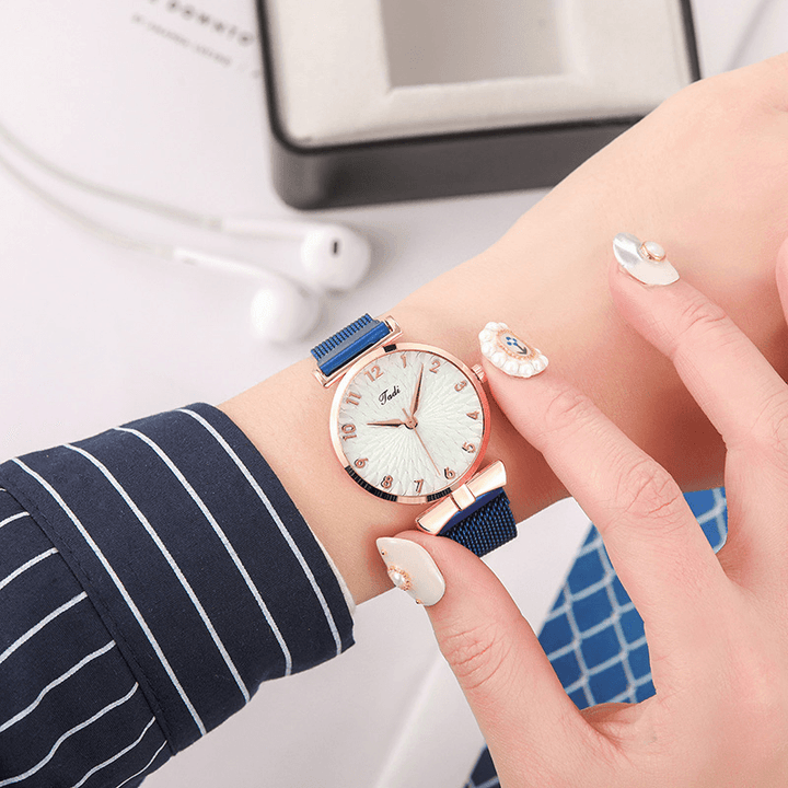Deffrun A0503 Casual Elegant Design Women Wrist Watch Full Alloy Quartz Watch - MRSLM