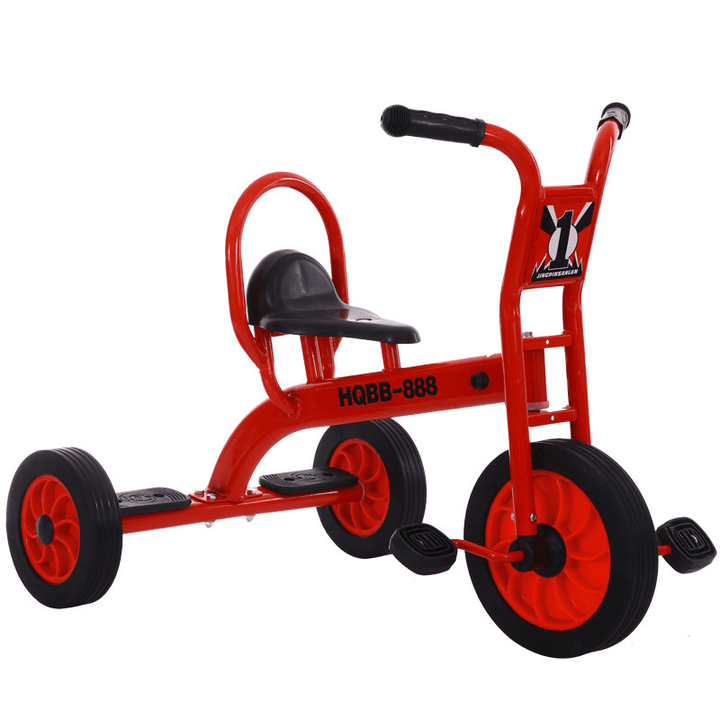 25Kg 85Cm Rubber Wheels Children'S Single Three-Wheeled Bicycle Seat ABC Triangle Stable Frame Non-Slip Handlebar Banlance Bike - MRSLM