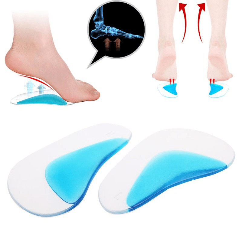 1 Pair Foot Care Cushion Correction Gel Arch Support Insoles Orthopedic Foot Pedicure Tools - MRSLM