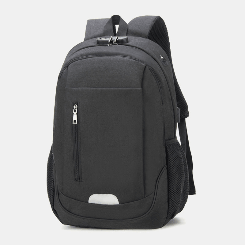 Fashion Large Capacity Waterproof Backpack Travel Bag School Bag with USB Charging Port - MRSLM