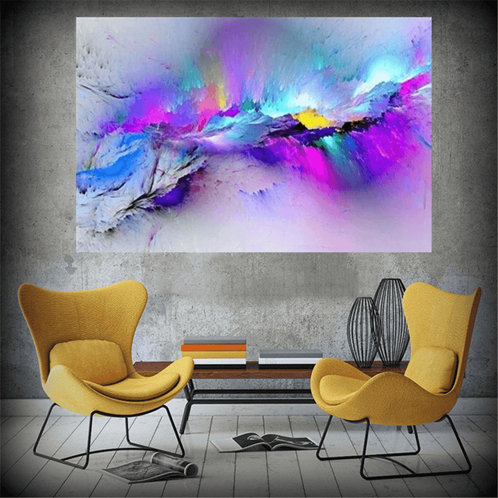Abstract Clouds Colorful Canvas Painting Modern Wall Pictures for Living Room Home Decor Paper - MRSLM