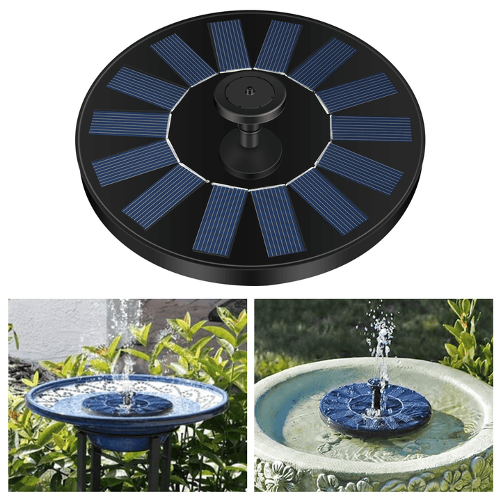 Solar Powered Floating Bird Bath Water Fountain Pump Pond Pool Water Pump - MRSLM