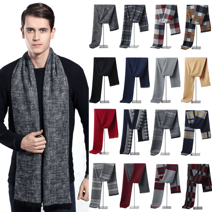 Men'S Autumn and Winter Cashmere Warm Scarf - MRSLM