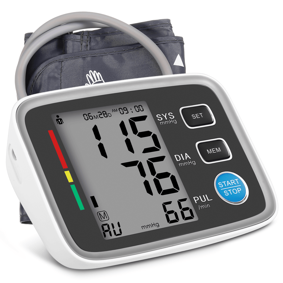 Blood Pressure Monitor LCD Display Blood Pressure Machine Pressure Monitor Large Cuff Digital Measure Blood Pressure Memories - MRSLM
