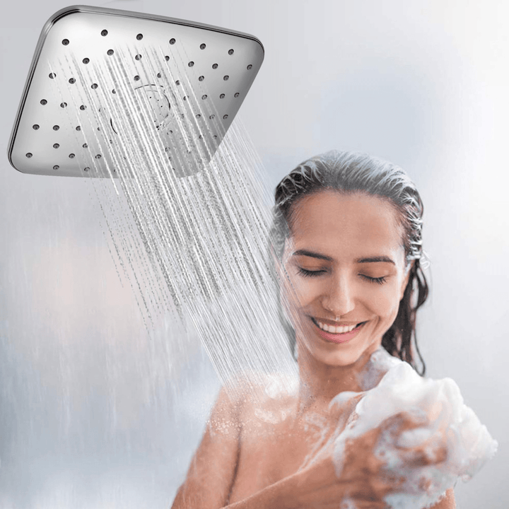 5-In-1 Rainfall Handheld Shower Head Combo 3 Level Adjustable Dual Square Hose - MRSLM