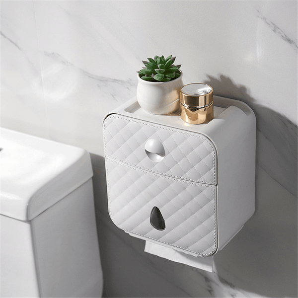Bakeey Waterproof Toilet Tissue Box Hole Free Shelf Wall Hanging Creative Storage Baskets for Smart Home - MRSLM