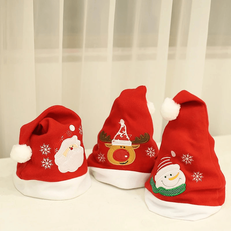 Adult Kids Christmas Hats Santa Snowman Reindeer Hat Noel for Festival Christmas Party Xmas Decoration Costume - MRSLM