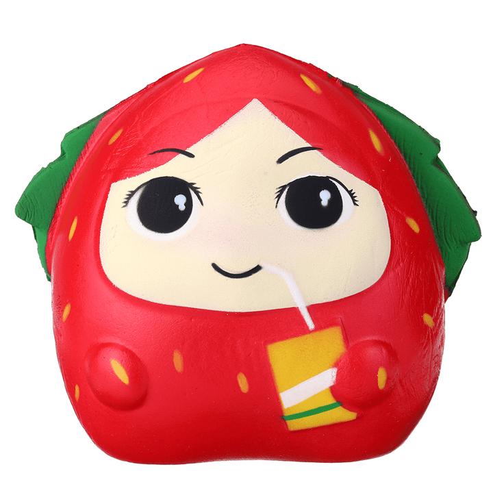 Squishy Strawberry Girl 13CM Slow Rising Rebound Toys with Packaging Gift Decor - MRSLM