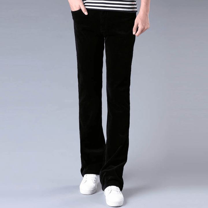 Korean Style Stretch Slim Flared Pants - MRSLM