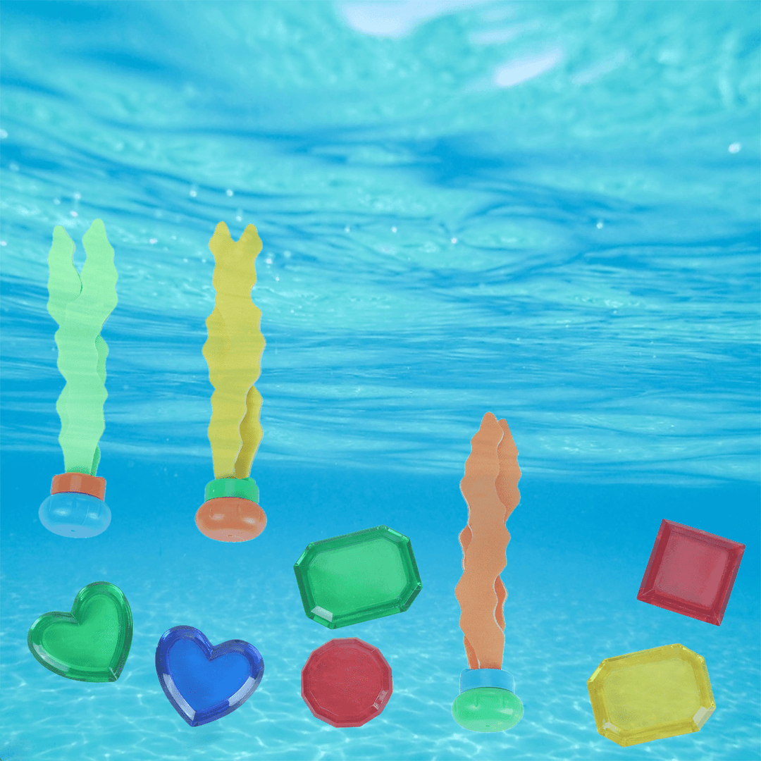 22 Pcs Diving Toys Dive Ring Torpedo Sticks Summer Swimming Recreation Kit Set Underwater Toys - MRSLM