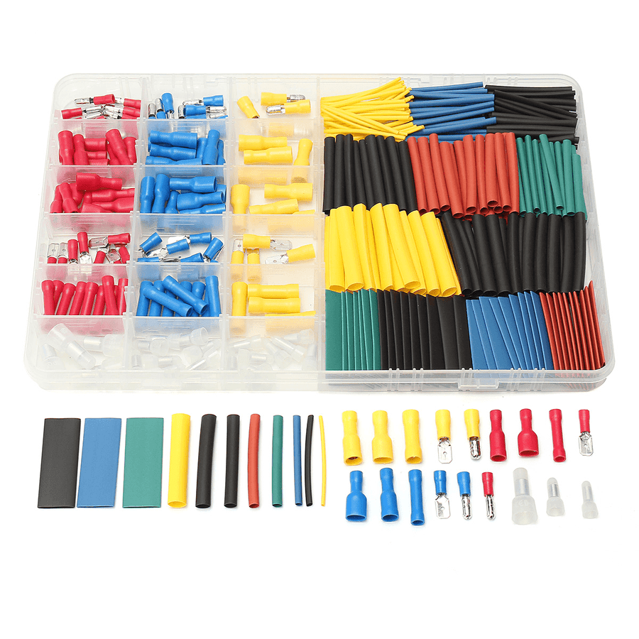 Soloop 430Pcs Cold-Press Terminal Heat Shrinkable Tube with Stickers - MRSLM