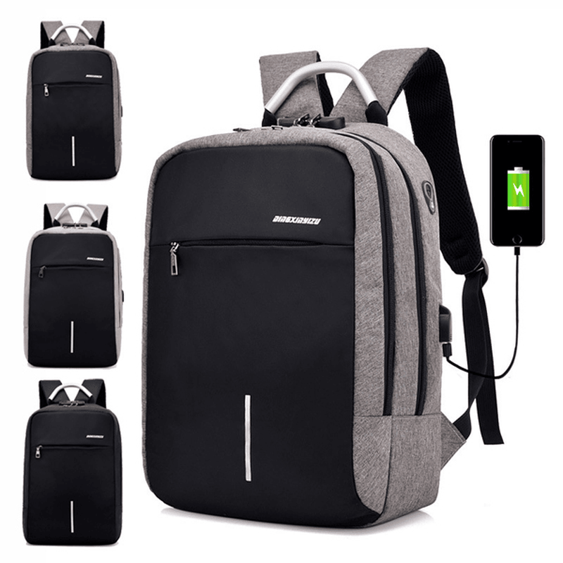 Travel Laptop Backpack anti Theft Bag with Combination Lock & USB Charging Port - MRSLM