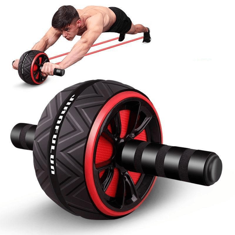 Single Abdominal Wheel Roller Home Gym Arm Waist Strength Training Fitness Exercise Tools - MRSLM