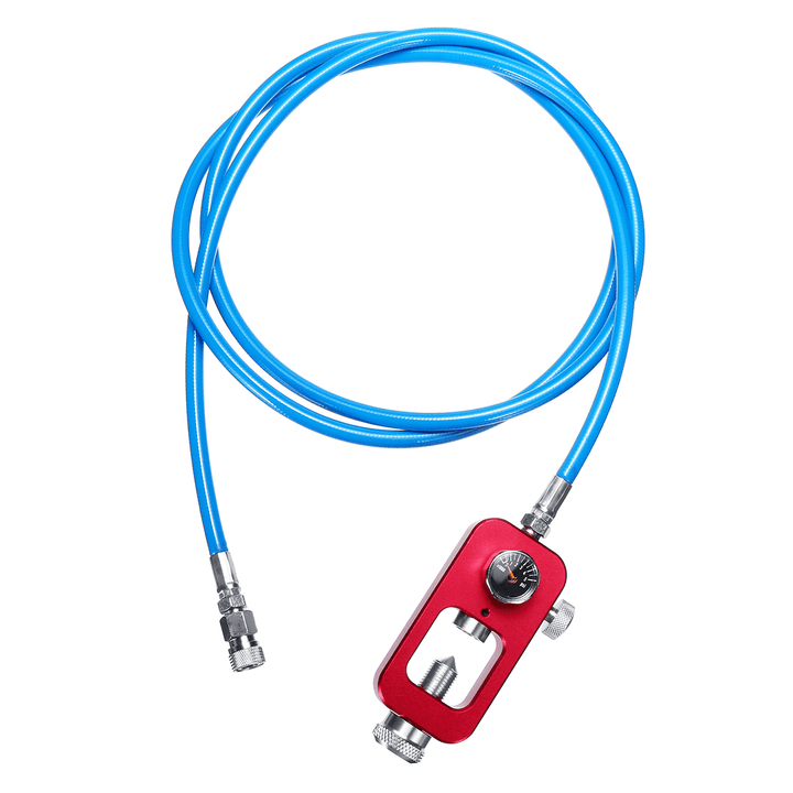 HPA Tank Fill Adapter Scuba Fill Station with 72" 182Cm Blue High Pressure Whip - MRSLM