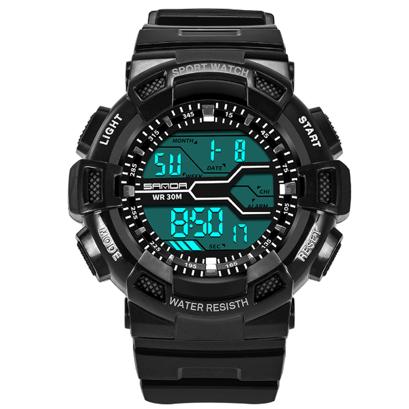 SANDA 378 Digital Watch Military Stopwatch Waterproof Outdoor Sport Men Watch - MRSLM