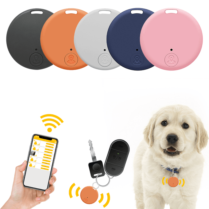 BT5.0 Smart Blurtooth Tracker Anti-Lost Device Locator Small Portable BT GPS Mini Tracker for Pet Dog Cat Kids Car Wallet Key Collar Accessories - MRSLM