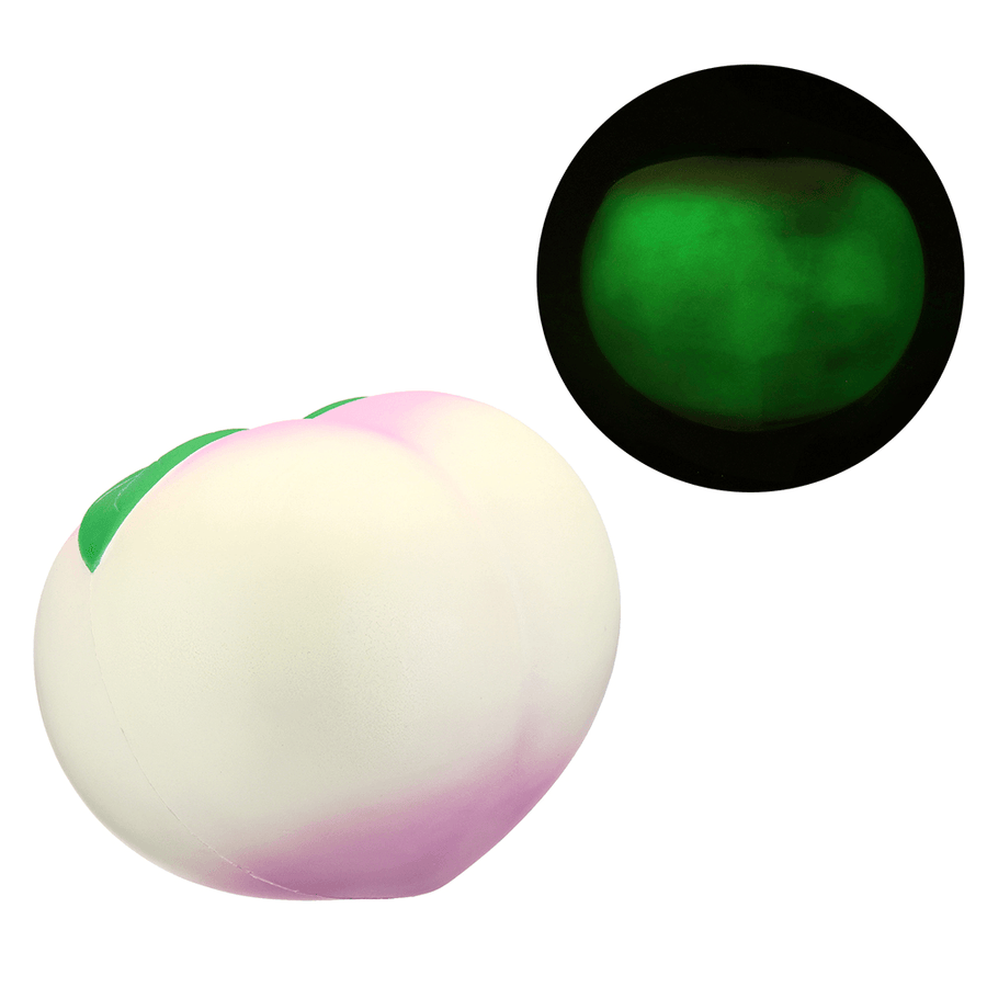 25*23CM Huge Squishy Dark Luminous Peach Super Slow Rising Fruit Toy with Original Packing - MRSLM