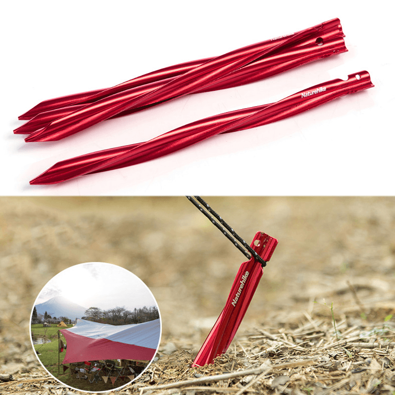 Naturehike NH17D024-D Tent Pegs 7001 Aluminium Alloy Nails Camping Stake Accessories - MRSLM
