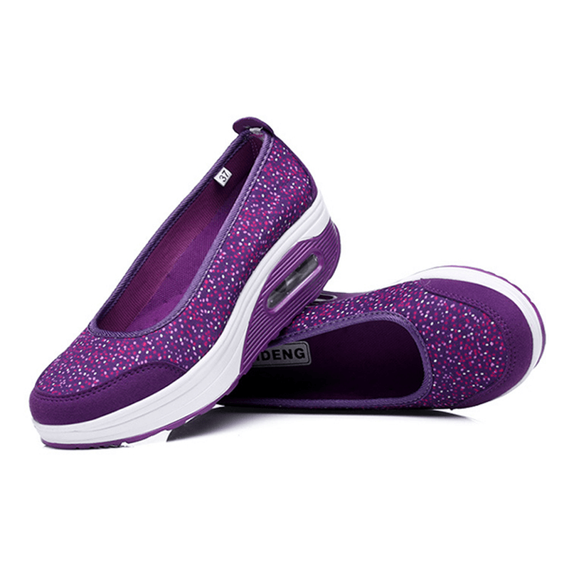US Size 5-10 Women Casual Outdoor Sport Breathable Rocker Sole Shoes Flat Athletic Shoes - MRSLM