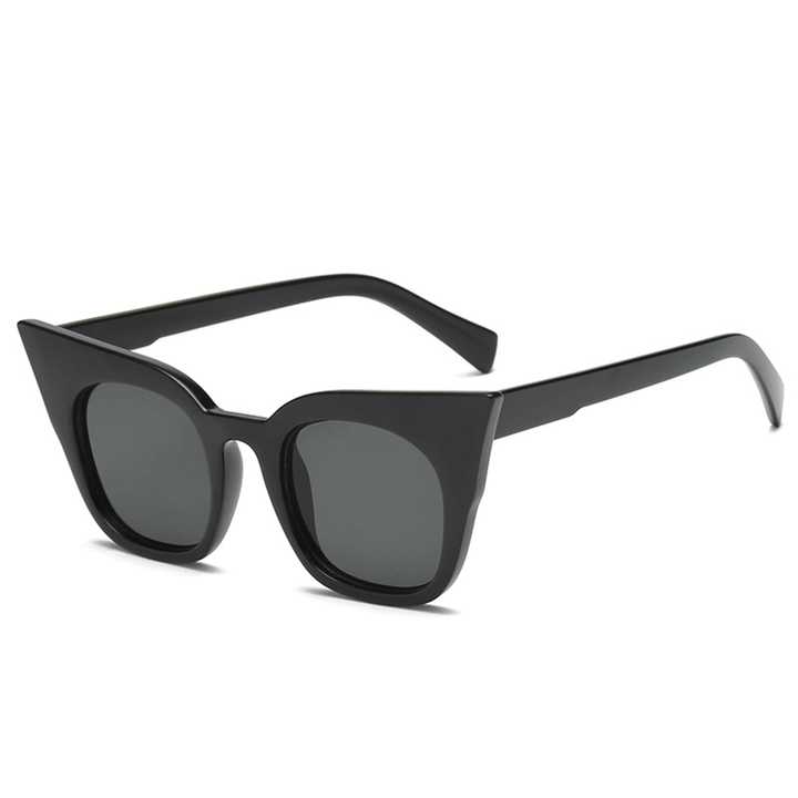 Womens Vintage Cat Eye UV400 round Frame Sunglasses Summer Outdoor Glasses Eyewear - MRSLM