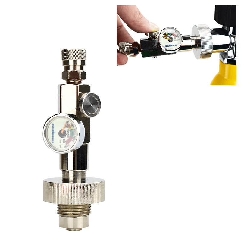DEDEPU High Pressure Gas Filling Charging Valve Adapter Air Filling Station Refill Adaptor for Air Bottle - MRSLM