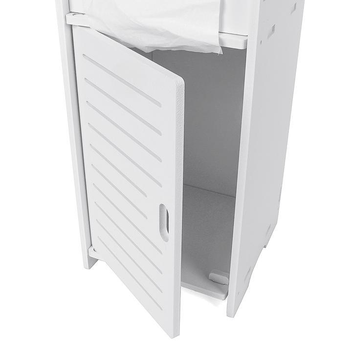 Bathroom Toilet Cabinet Storage Cupboard Rack Tissue Organizer Shelf - MRSLM