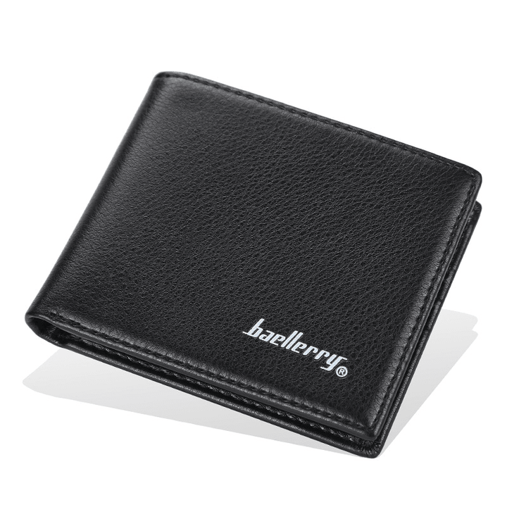 Men PU Leather Bifold Multi Card Slot Retro Business Soft Thin Wallet - MRSLM
