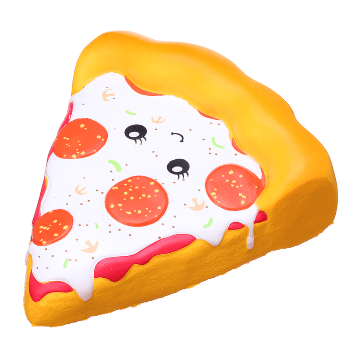 Kiibru Pizza Squishy 14.5*13.5*5Cm Slow Rising Soft Toy with Original Packing - MRSLM