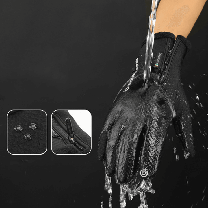 Waterproof Mountaineering Wear Non-Slip Woven Gloves - MRSLM
