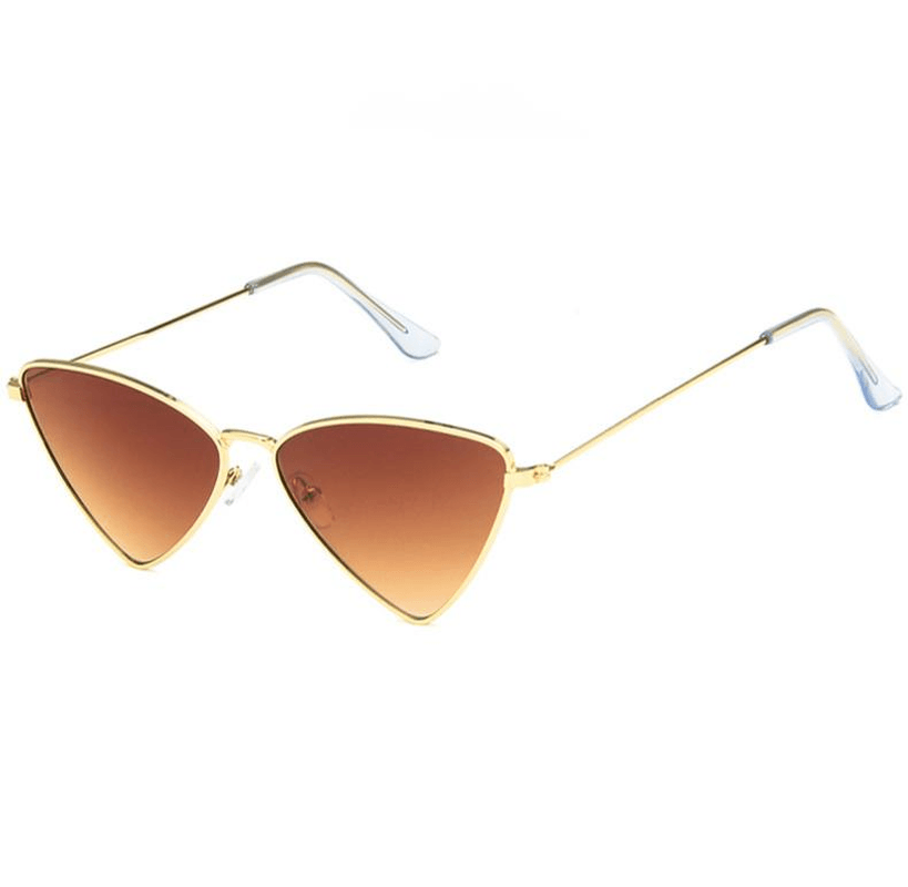 Triangle Metal Cat Eye Sunglasses - MRSLM