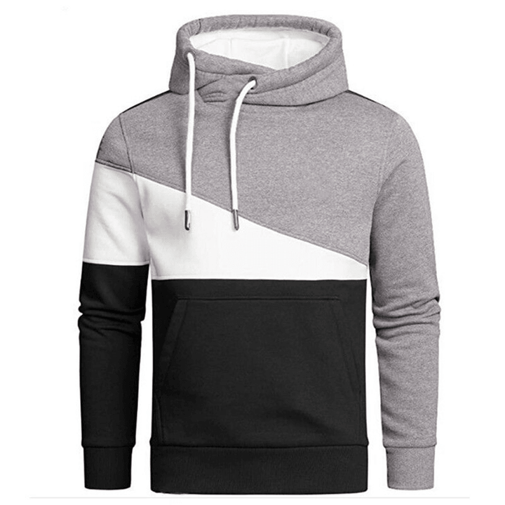 Cross Border European and American New Men'S Outdoor Sports Leisure Color Matching Pullover - MRSLM