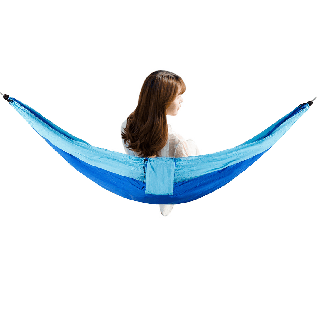 Ipree® Double Person Hammock Nylon Swing Hanging Bed Outdoor Camping Travel Max Load 300Kg - MRSLM