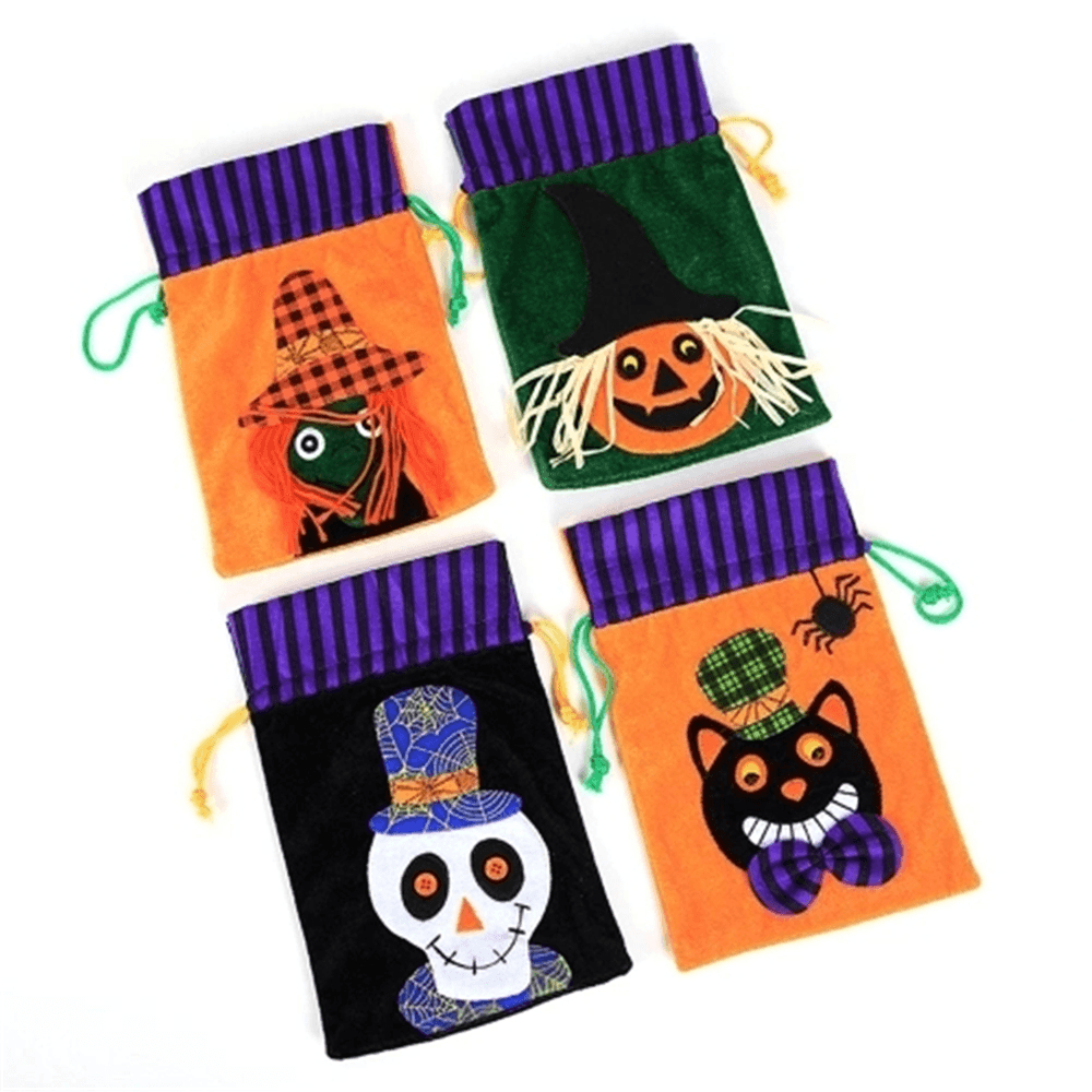 Halloween Children Chocolate Candy Packaging Bag Velvet Gift Bag - MRSLM