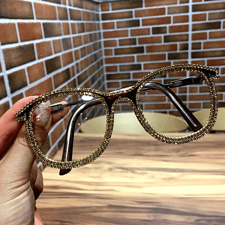 Vintage Rhinestone Handmade Sunglasses - MRSLM