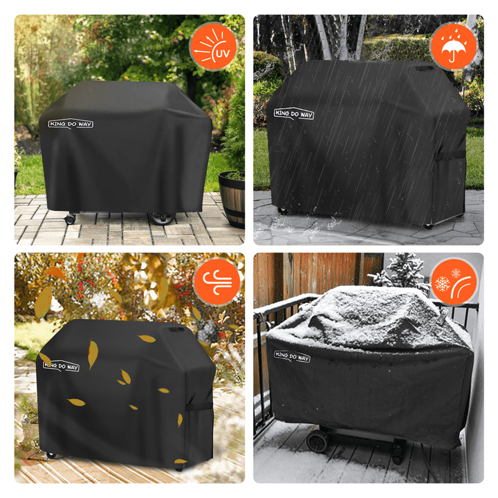 Waterproof Anti-Uv BBQ Grill Cover Tear-Resistant Non-Fading Grill Cover - MRSLM