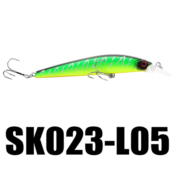 Seaknight SK023 1PC 22.5G 125Mm 0-1.5M Depth Fishing Lure Minnow Swimbait Lure BBK Hooks - MRSLM