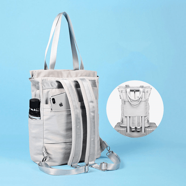 Women Waterproof Multi-Carry Student School Bag Laptop Bag Backpack - MRSLM