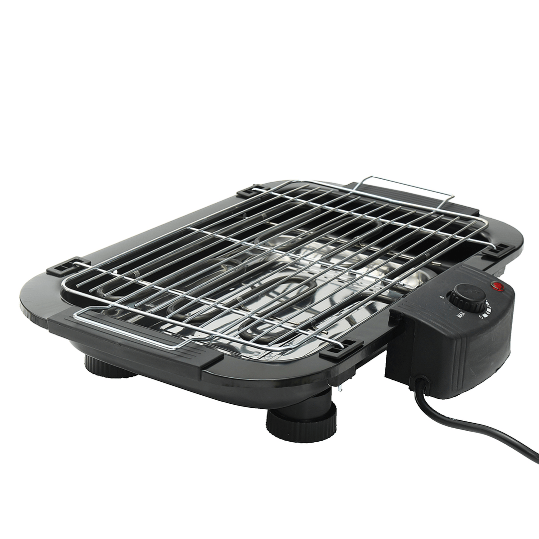 Smokeless BBQ Grill Non Stick Electric BBQ Teppanyaki Barbeque Grill Table Top Griddle - MRSLM