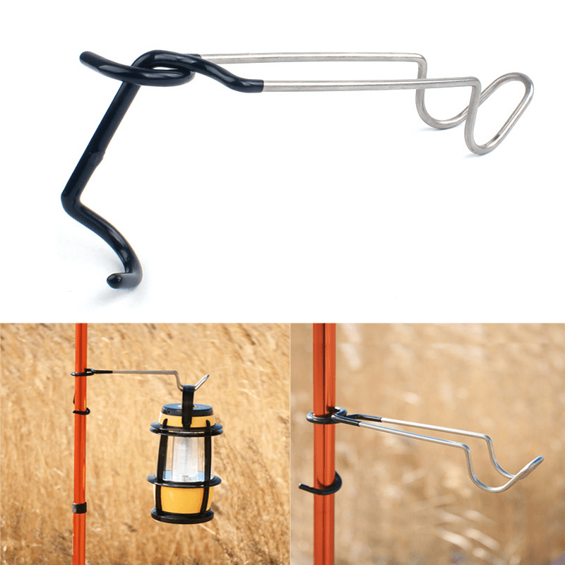 Outdoor Camp Lantern Hook 304 Stainless Steel Light Clamp Holder - MRSLM