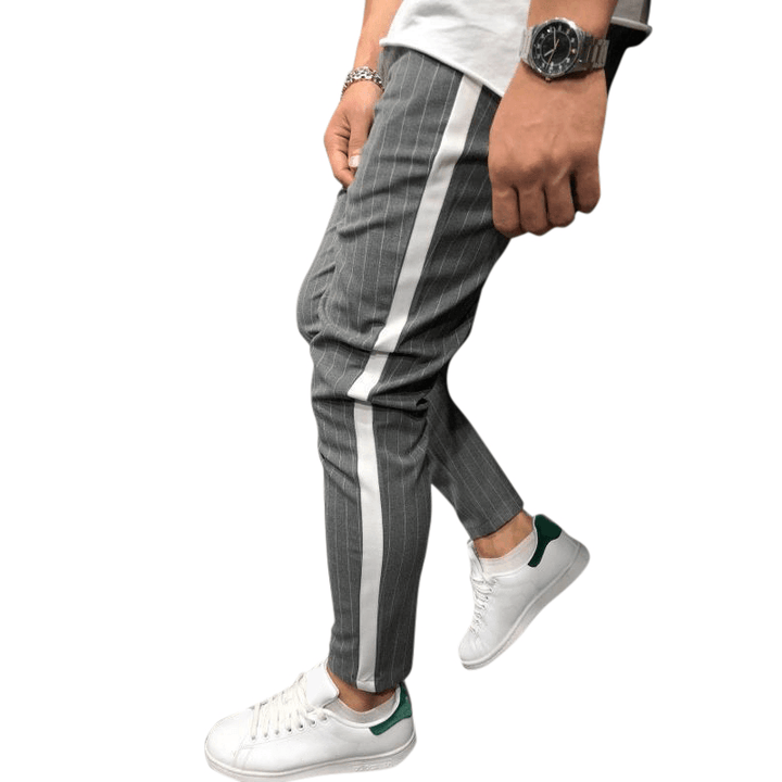Mens Fashion Stripe Lightweight Casual Pants - MRSLM